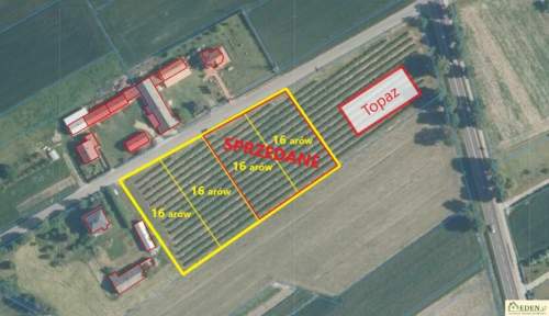 Działka budowlana 32 ary przy DK nr 63
