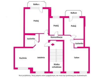 1 piętro, 111 m 2 mieszkania w jednym Okopowa