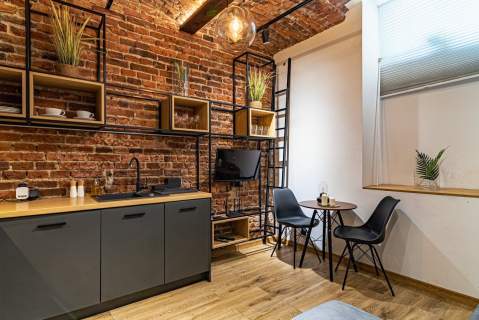STYL LOFTOWY - DIETLA - STUDIO Z ANEKSEM - 22,5M2