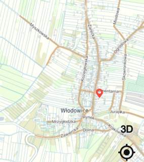 Centrum miasta działka budowlana Włodowice 1379m2