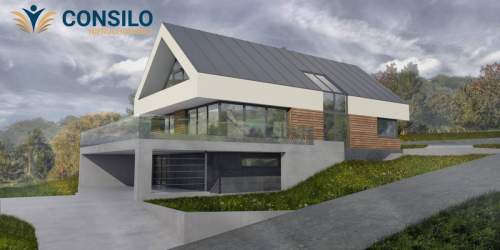 Nowoczesny dom 260 m Widokowa działka 13,62 ar