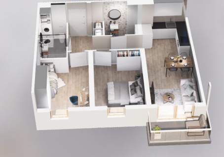 NOWE EKOLOGICZNE OSZCZĘDNE 56,52 m2 3 POKOJE