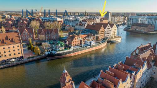 Apartament nad Motławą podzielony na dwa lokale