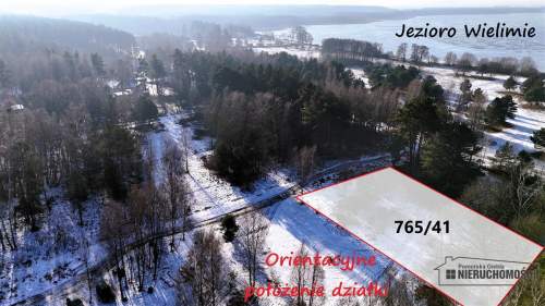 Cisza, las i jezioro   działka budowlana