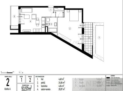 Komfortowe mieszkanie 53,57 m w nowej inwestycji
