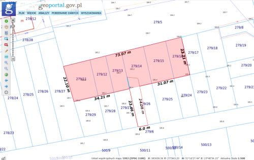 Działki budowlane na sprzedaż Krzywa gm. Chojnów
