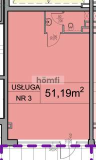 Lokal użytkowy z dużą witryną 51 m2 ul. Nowe Sady