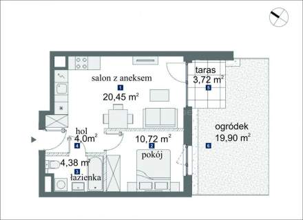 Mieszkanie na sprzedaż, 39,55 m2, Warszawa