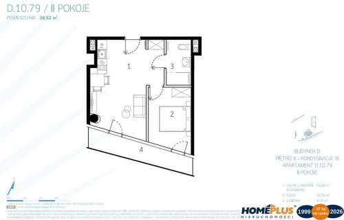 0%, Apartament w hotelu premium wykończony