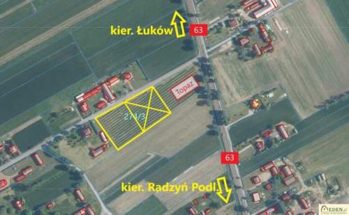 Działka budowlana 32 ary przy DK nr 63