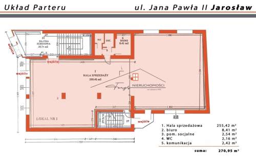 Lokal użytkowy do wynajęcia, 270,95 m2, Jarosław