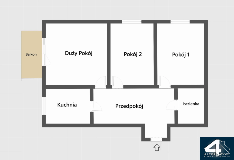 Mieszkanie 3 pokojowe z potencjałem