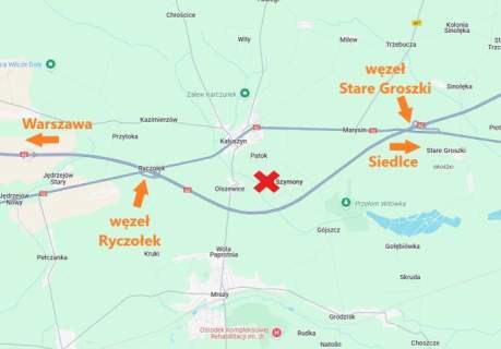 Na sprzedaż działka budowlana w Szymonach, gm. Kałuszyn.