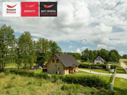 Wyjątkowy dom z bali cicho i zielono