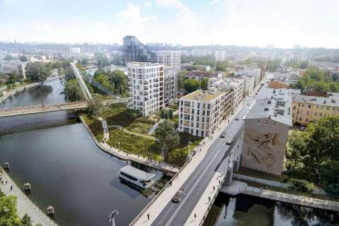Nowe 2 pokoje w centrum, blisko rzeki
