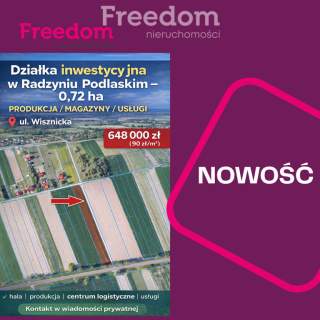 działka inwestycyjna P/U Radzyń Podlaski