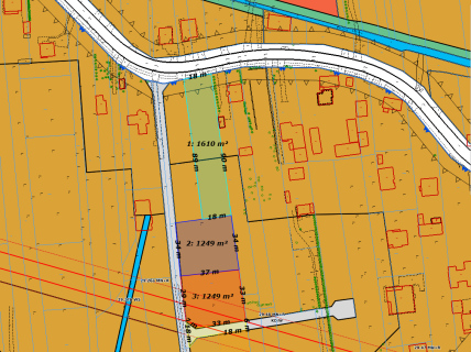 Działka 1610m2 18x90m ul. Majdan, Zamość - budowlana, MN R