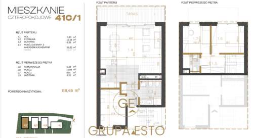 Apartament 90 m Zwierzyniec ul. Emaus 4 pok