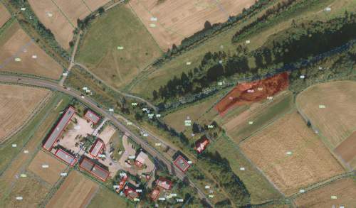 Działka budowlana 30 arów Sędziszowa, widok, cisza, dojazd a
