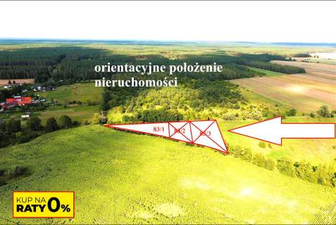 Bogusław - działka budowlana ma skraju wsi - na ra