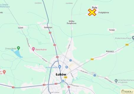 Działka budowlano-rolno-leśna 5,4 ha w Rolach