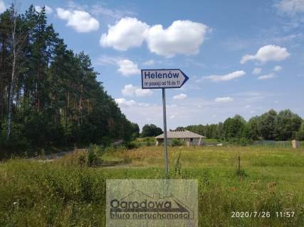 Działka Helenów gm. Gostynin z mini stawem.