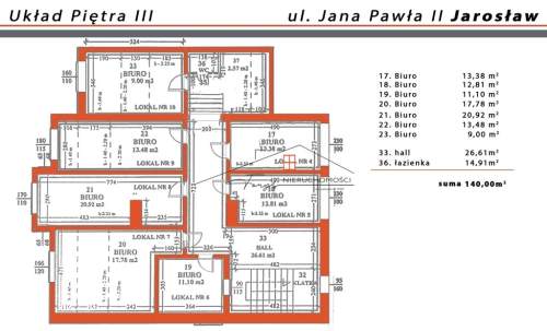 Lokale biurowe/ Jana Pawła II Jarosław