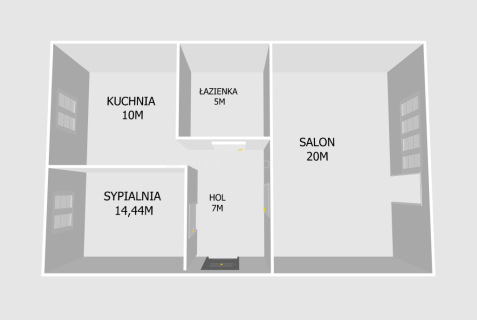 Mieszkanie na sprzedaż, 58 m2, Łódź