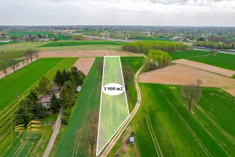 Działka rolna o pow. 3900m2 w Płouszowicach
