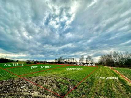 Działka budowlana 902 m2 Facimiech koło Skawiny