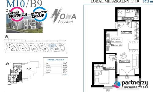 Nowe mieszkanie 2 pokojowe 36m2 z komórką