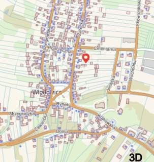 Centrum miasta działka budowlana Włodowice 1379m2