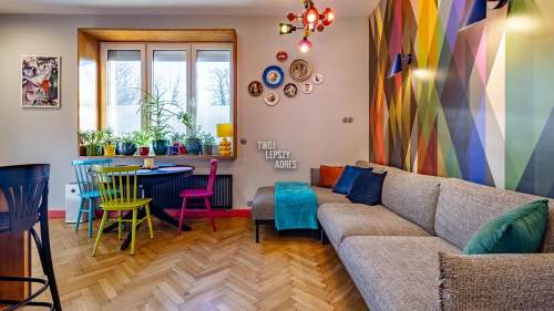 Designerskie mieszkanie z ogródkiem i garażem