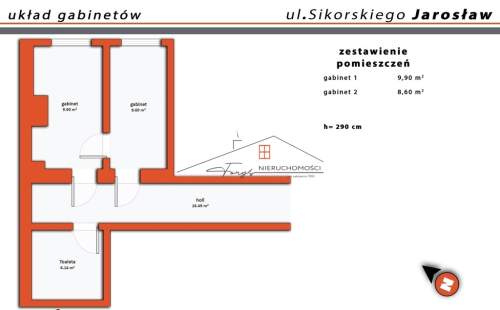 Do wynajęcia GOTOWE GABINETY/ Sikorskiego Jarosław