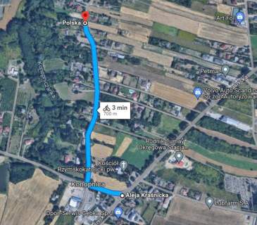 Działka budowlana 2326 m Konopnica media asfalt WZ