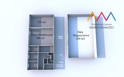 Hala produkcyjna, hala magazynowa, biura