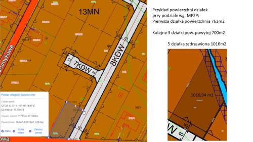Działka budowlana 5386m2 z MPZP - podział na 5 działek