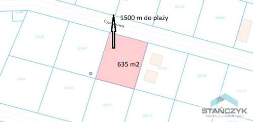 Okazja Działka Budowlana 635 m2 Blisko Plaża