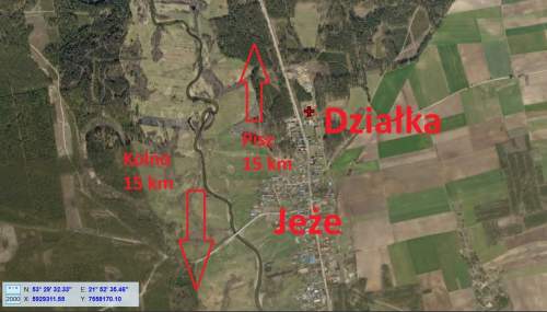 Działka budowlana o pow 3 499 m we wsi Jeże, gmina Pisz