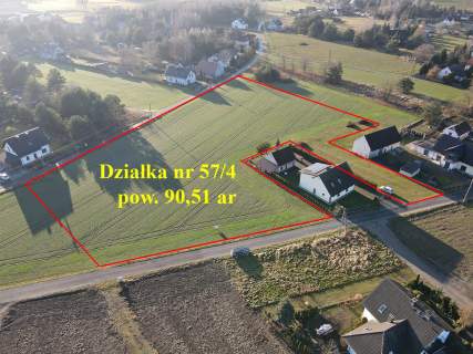 Duża działka budowlana 9051 m Turawa, Marszałki