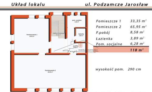 Jarosław, lokal biurowy 118 m2