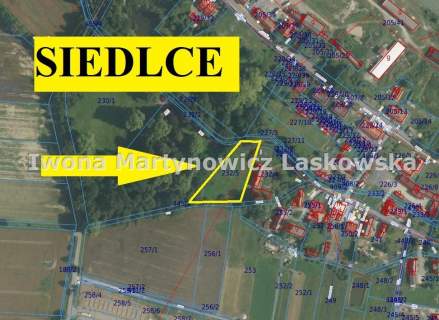 30 ar działka budowlana koło Lubina - Siedlce