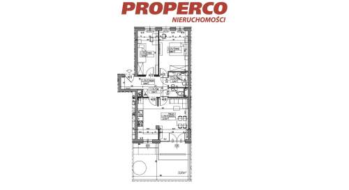 Zespół pokojowy 3pok., 61,80 m2, ul. Klonowa