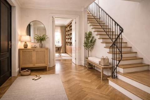 50 m2 salonu i tyle samo prywatnego tarasu na dachu kamienicy.