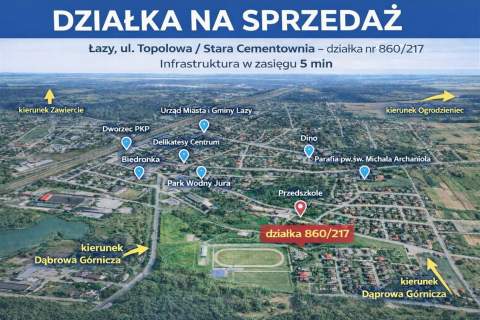 Atrakcyjna działka budowlana w Łazach Zapraszamy