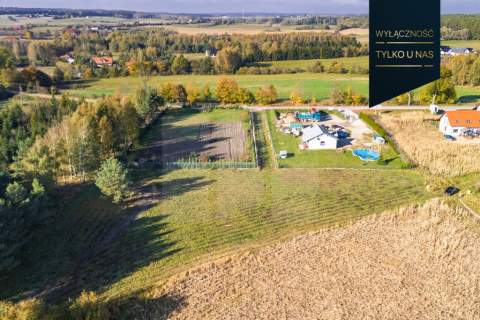 Działka budowlana 1434m2 przy lesie Trąbki Małe