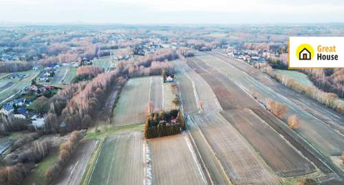 Działka budowlana wśród lasów i pól Mszana