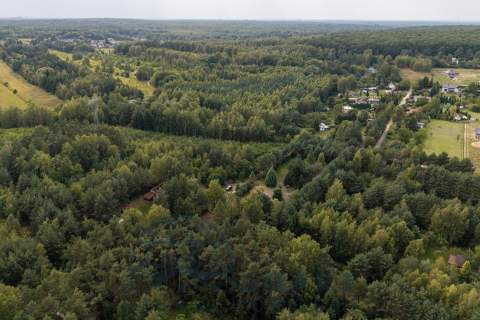 Uzbrojona piękna działka w lesie, FV, 2km od Łodzi
