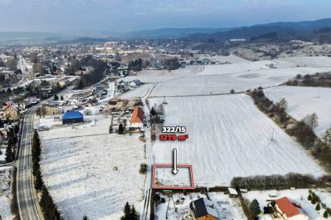 Działka budowlana z mediami, blisko DK8