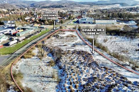 Inwestycyjna działka przy granicy PL CZ